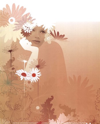 Framed Daisy Lores I Print