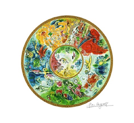 Framed Paris Opera Ceiling Print