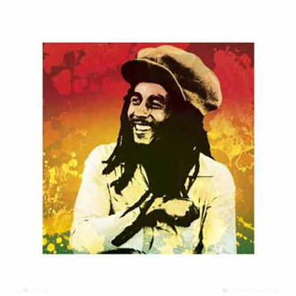 Framed Bob Marley: Colors Print