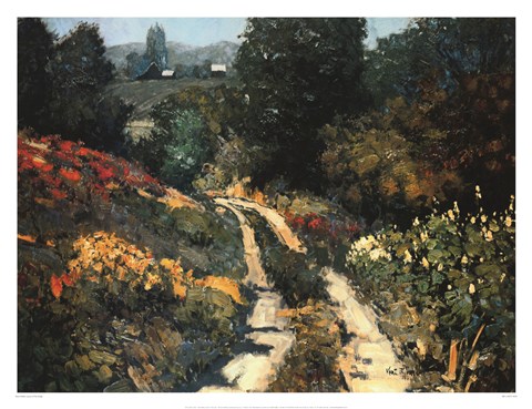 Framed Lane In The Gully Print