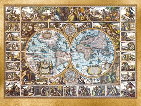 Framed Magna Carta Mundi Print