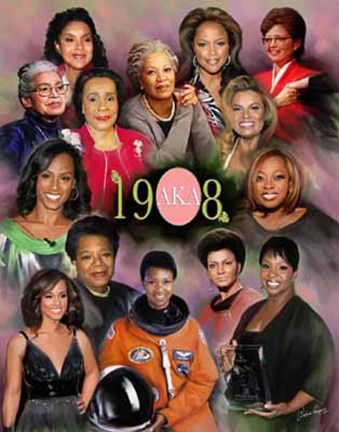 Framed Elegance &amp; Beauty (Alpha Kappa Alpha) Print