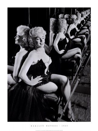 Framed Marilyn Monroe, March 25, 1955 Print