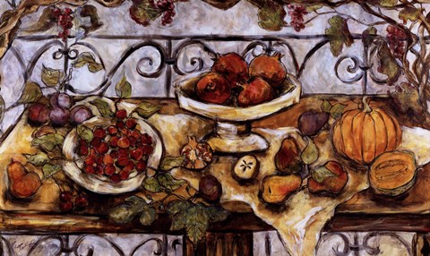 Framed Harvest Table Print