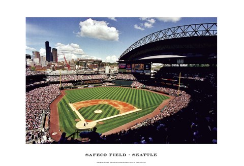 Framed Safeco Field, Seattle Print