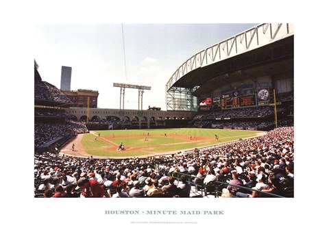 Framed Houston, Minute Maid Park Print