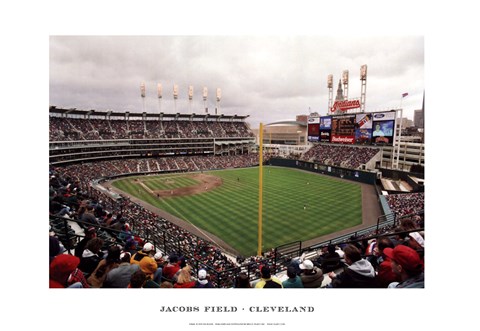 Framed Jacobs Field Cleveland Print