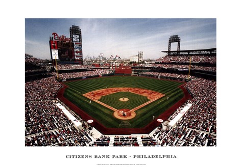 Framed Citizens Bank Park, Philadelphia Print