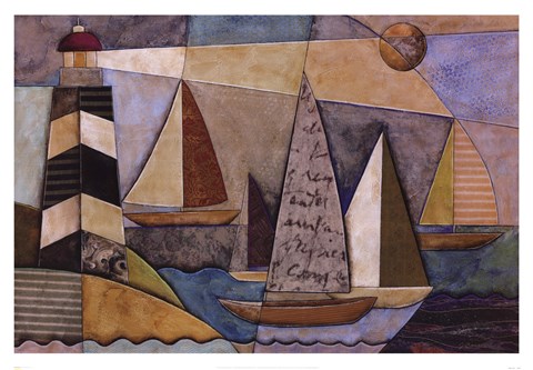 Framed Bay Regatta Print