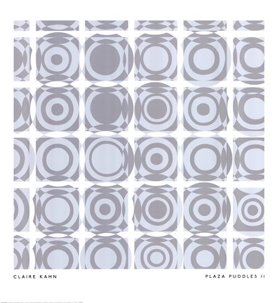 Framed Plaza Puddles II Print