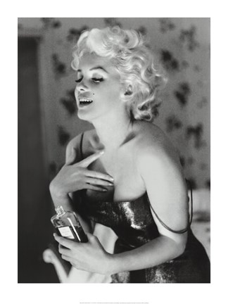 Original Marilyn Monroe Chanel No. 5 Litho Poster 80s Vintage 24" x  36"