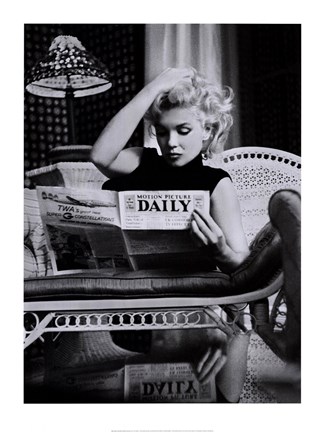 Framed Marilyn Monroe - Motion Picture Daily Print