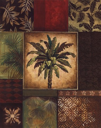 Framed Palm Collage II Print