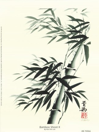 Framed Bamboo Shoot ll Print