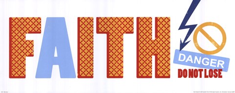 Framed Warning I Print