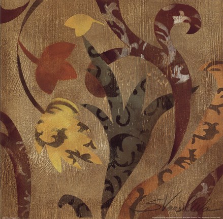 Framed Floral Fragment IV Print