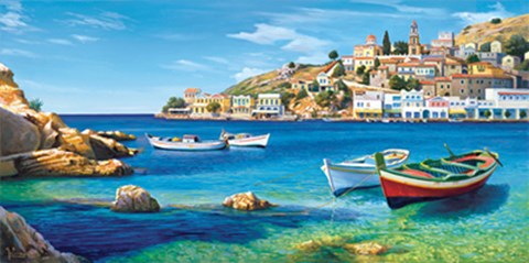 Framed Golfo mediterraneo Print