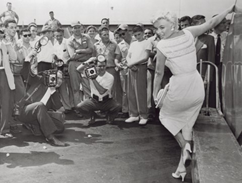 Framed Marilyn Monroe Posing Print