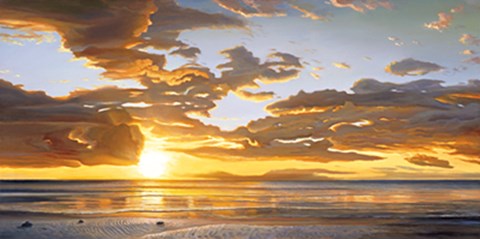 Framed At sundown Print