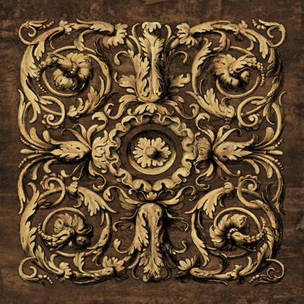 Framed Classic Scroll II Print