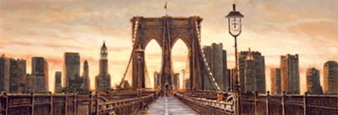 Framed Manhattan Evening Print