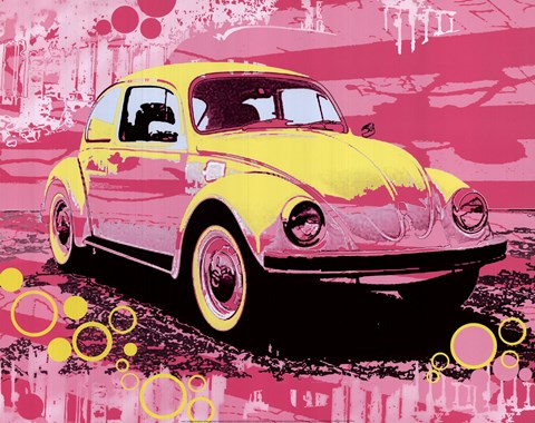 Framed Vintage Beetle Print