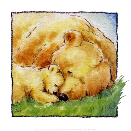 Framed Mother Bear's Love II Print