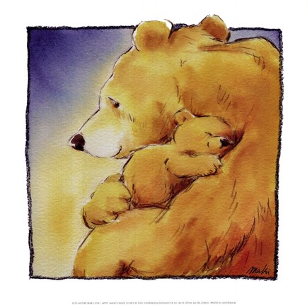Framed Mother Bear's Love I Print