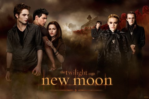 Framed Twilight 2 - New Moon - Trio and Volturi Print