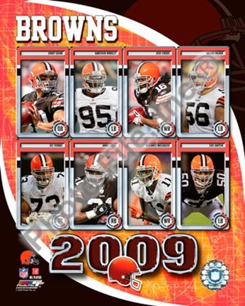 Framed 2009 Cleveland Browns Team Composite Print