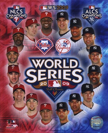 2009 MLB World Series Match Up Composite Philadelphia Phillies Vs
