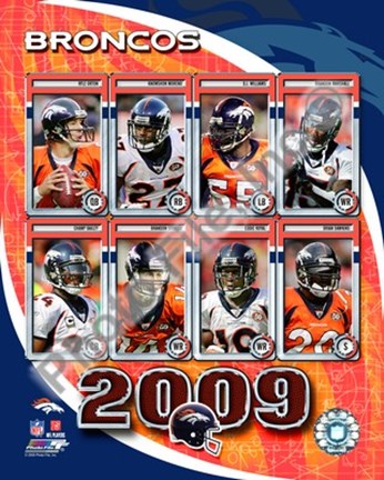 Framed 2009 Denver Broncos Team Composite Print