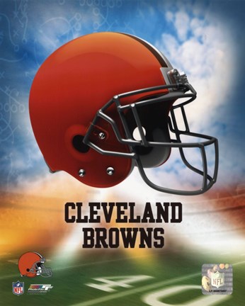Framed 2009 Cleveland Browns Team Logo Print