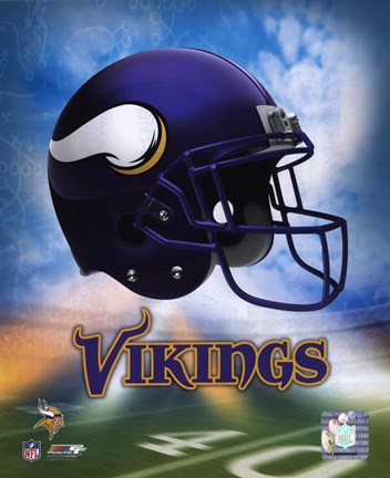 Framed 2009 Minnesota Vikings Team Logo Print