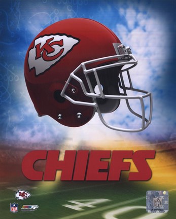 Framed 2009 Kansas City Chiefs Team Logo Print