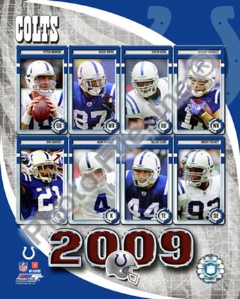 Framed 2009 Indianapolis Colts Team Composite Print