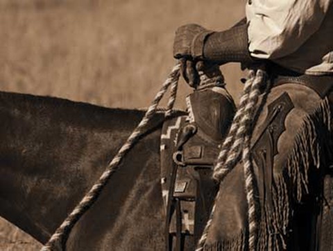 Framed Buckaroo I Print