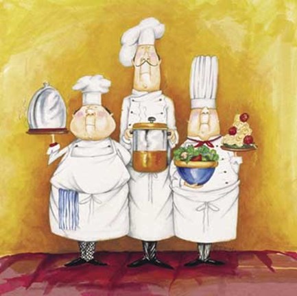 Framed Chef Trio Print