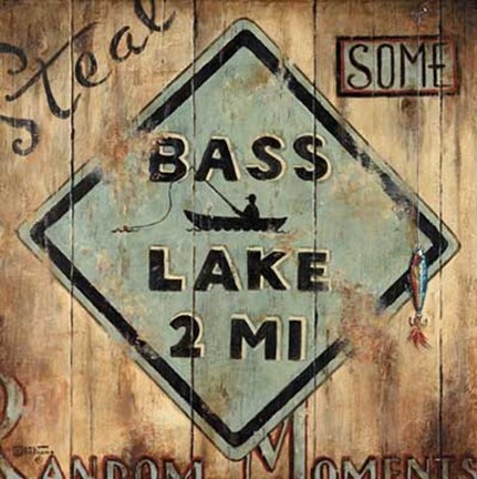Framed Bass Lake Print