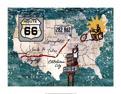 Framed Retro Roadtrip II Print