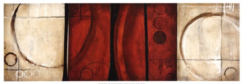 Framed Circular Rhythm I Print