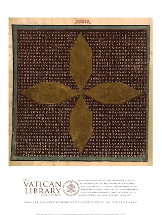 Framed Poem 9, (The Vatican Collection) Print