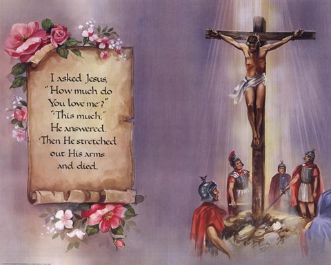 Framed I Asked Jesus (quote) Print