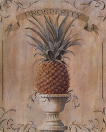 Framed Pineapple Prosperity Print