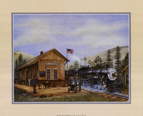 Framed Pine Valley Station Print