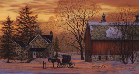 Framed Evening Visit Print