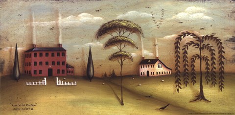 Framed Sunrise in Durham Print