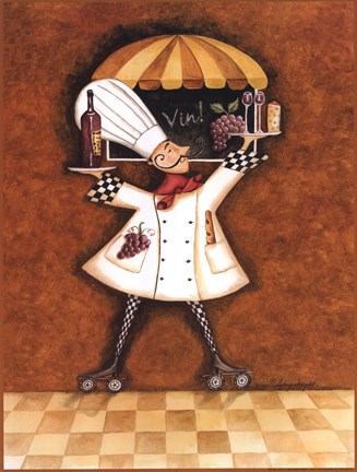 Framed Vin Chef Print