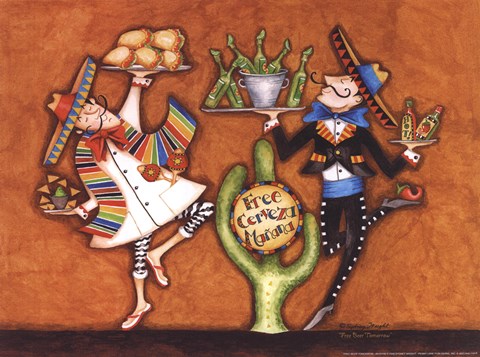 Framed Free Beer Tomorrow Print