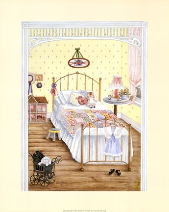 Framed Girl's Bedroom Print
